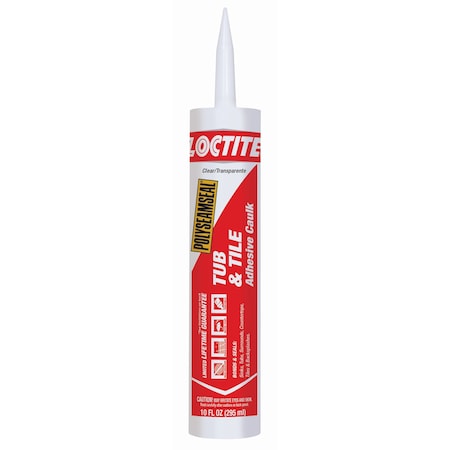 Loctite Polyseamseal Clear Acrylic Latex Tub and Tile Adhesive Caulk 10 oz 2137997